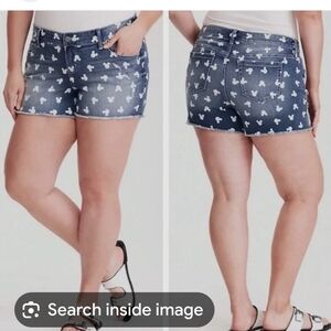 Torrid Disney Mickey Mouse Denim Shorts 20